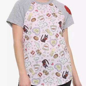 Studio Ghibli Kiki's Delivery Service Cats & Bakery Girls T-Shirt